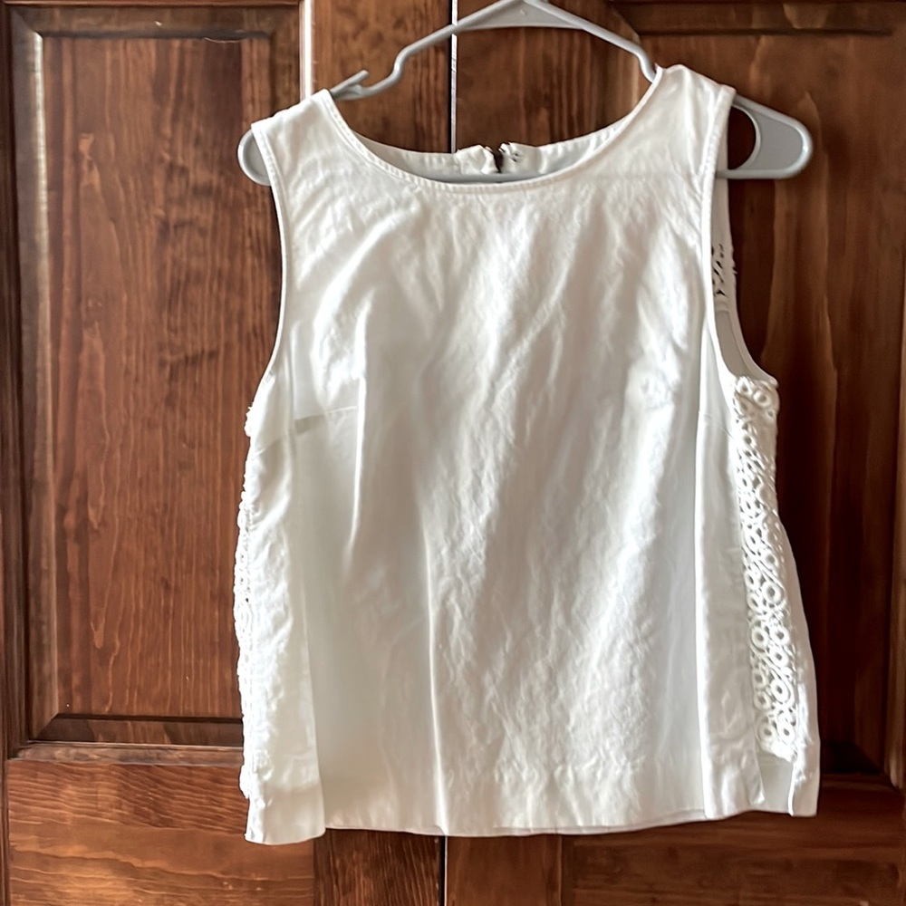Beautiful she’ll with cotton trim Anthropologie size 10